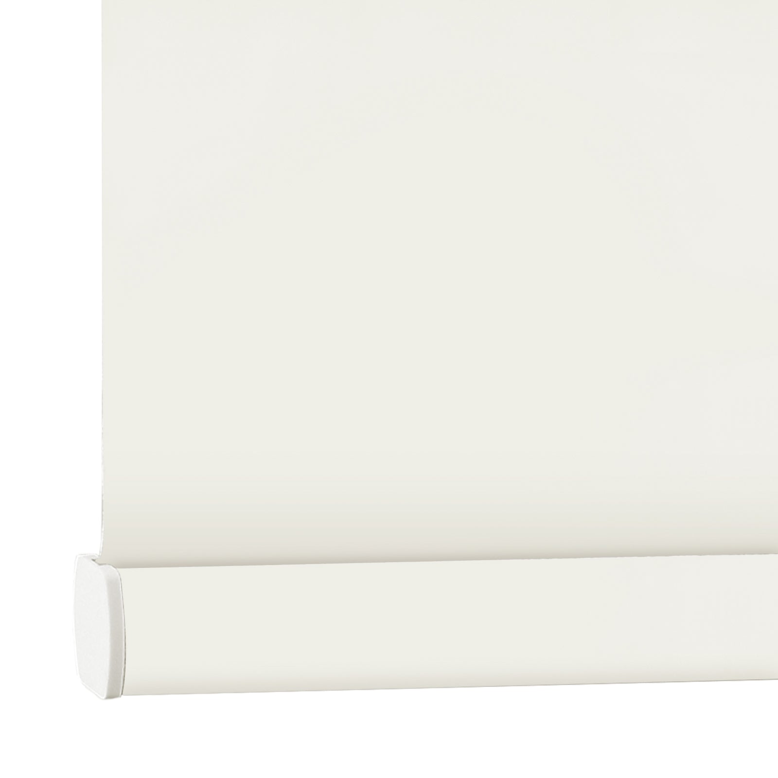AOSKY No Drill No Tools Roller Shade Pure Beige bottom rail detail 