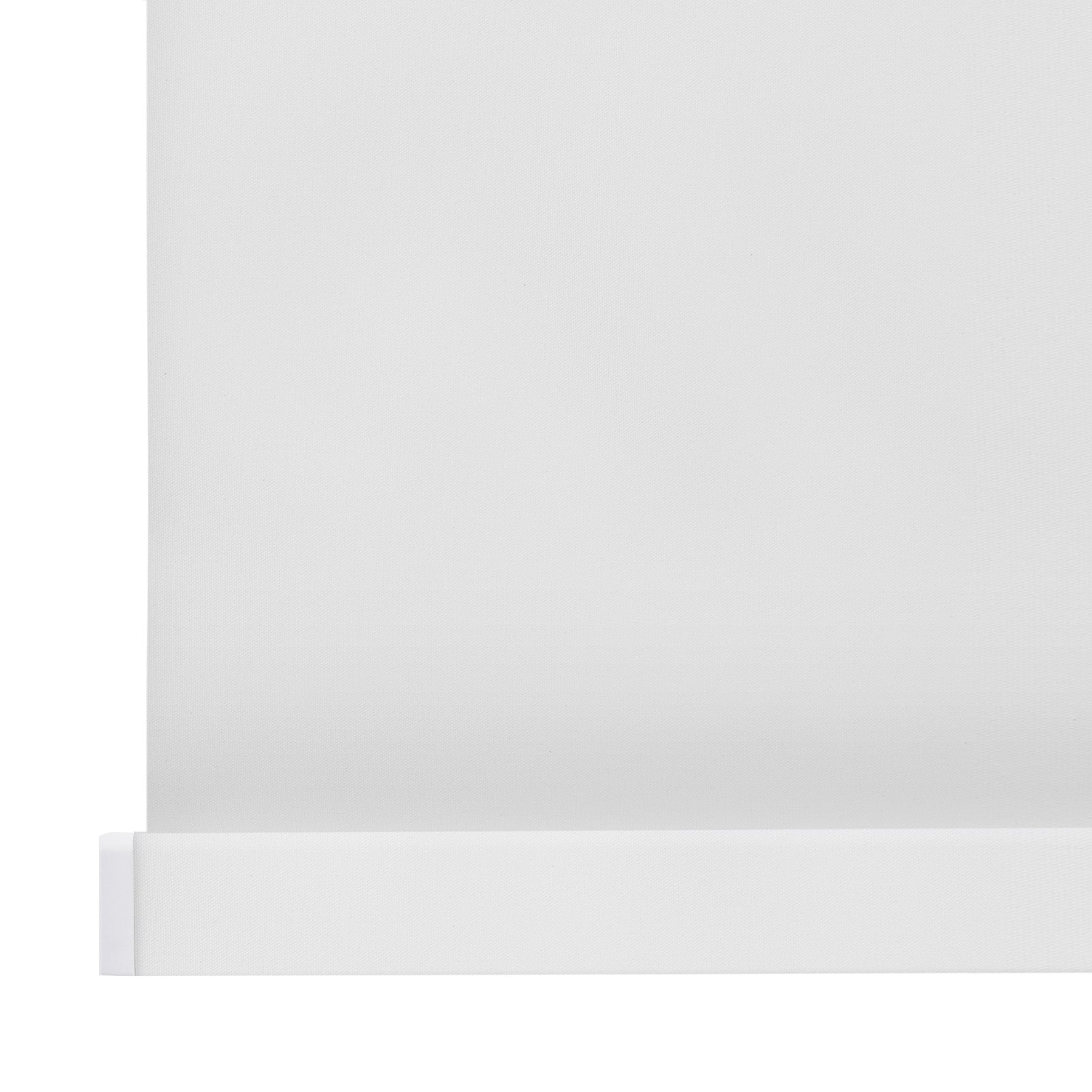 AOSKY No Drill No Tools Roller Shade Pure White headrail detail 