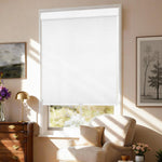 AOSKY No Drill No Tools Roller Shade Snow White side room scene 