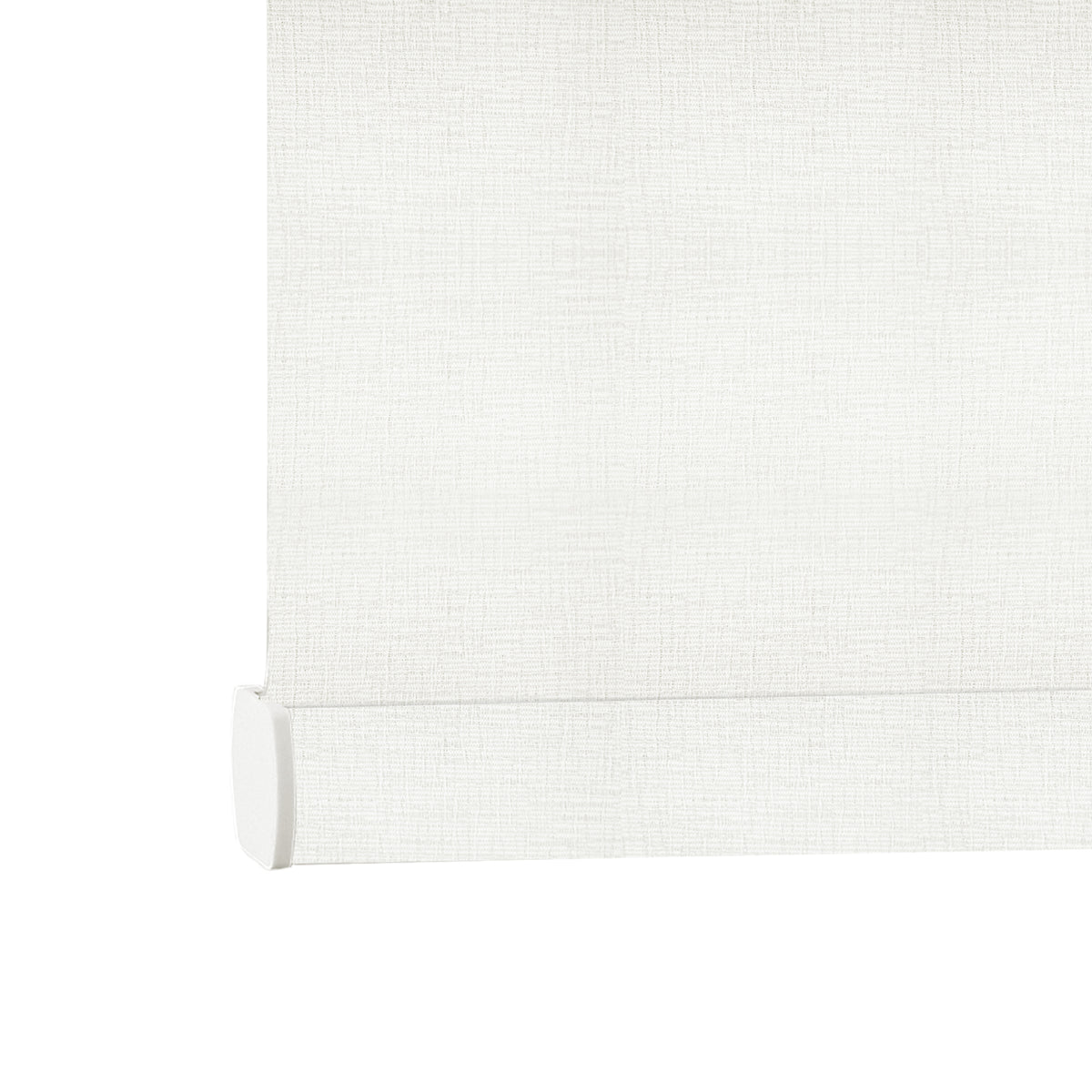 AOSKY No Drill No Tools Roller Shade White bottom rail detail 