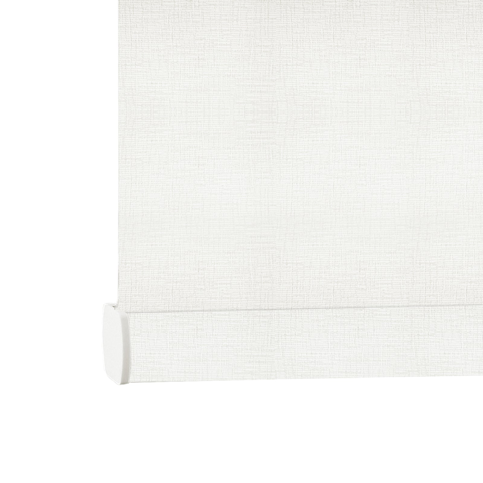 AOSKY No Drill No Tools Roller Shade White bottom rail detail 