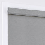 AOSKY No Drill No Tools Roller Shade White Grey headrail detail 