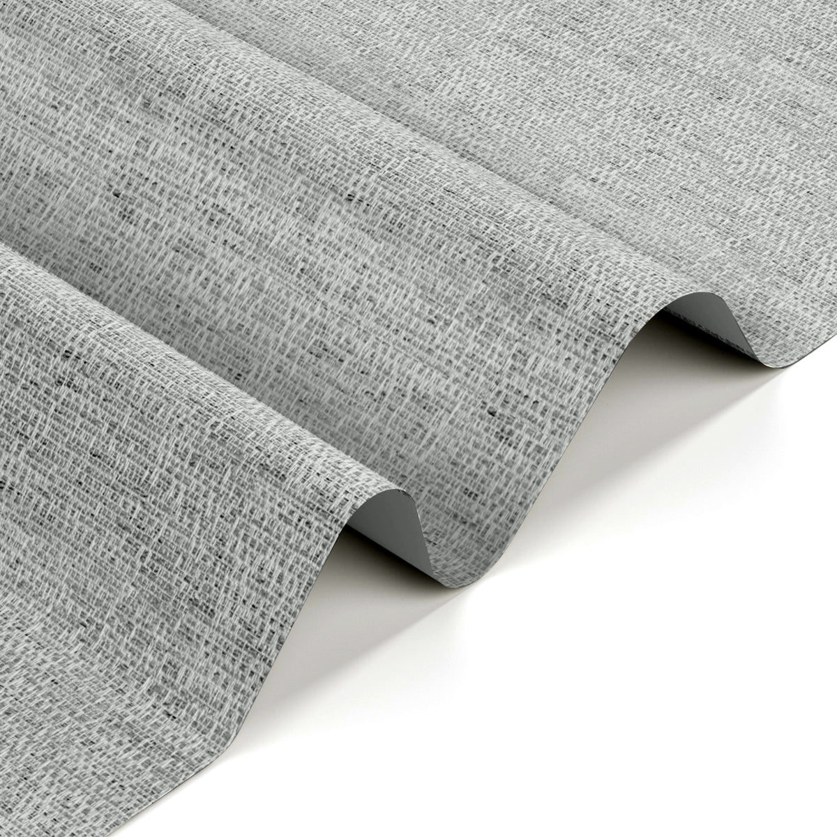 AOSKY No Drill No Tools Roller Shade White Grey fabric closeup 