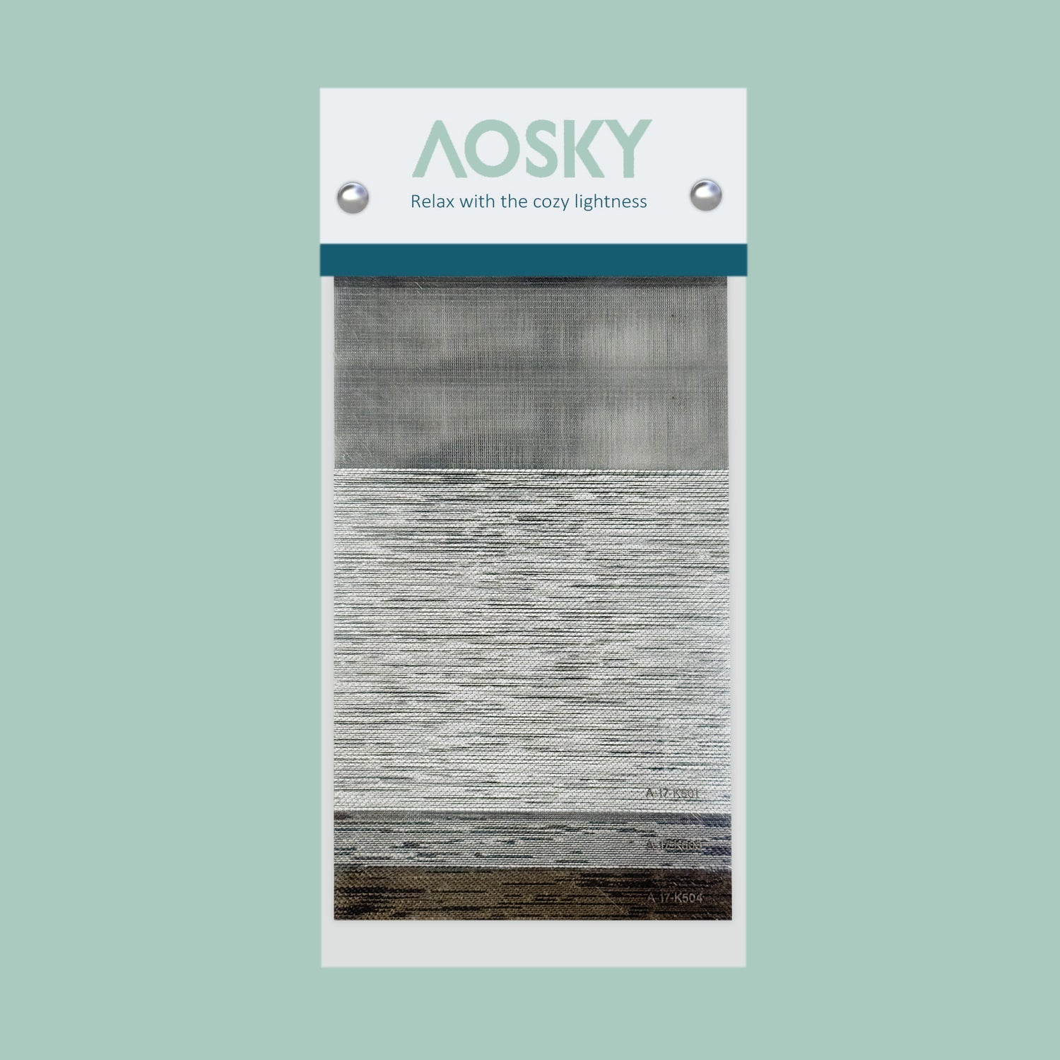 A-17 Park Avenue Dual Layer Zebra Shade Sample Pack