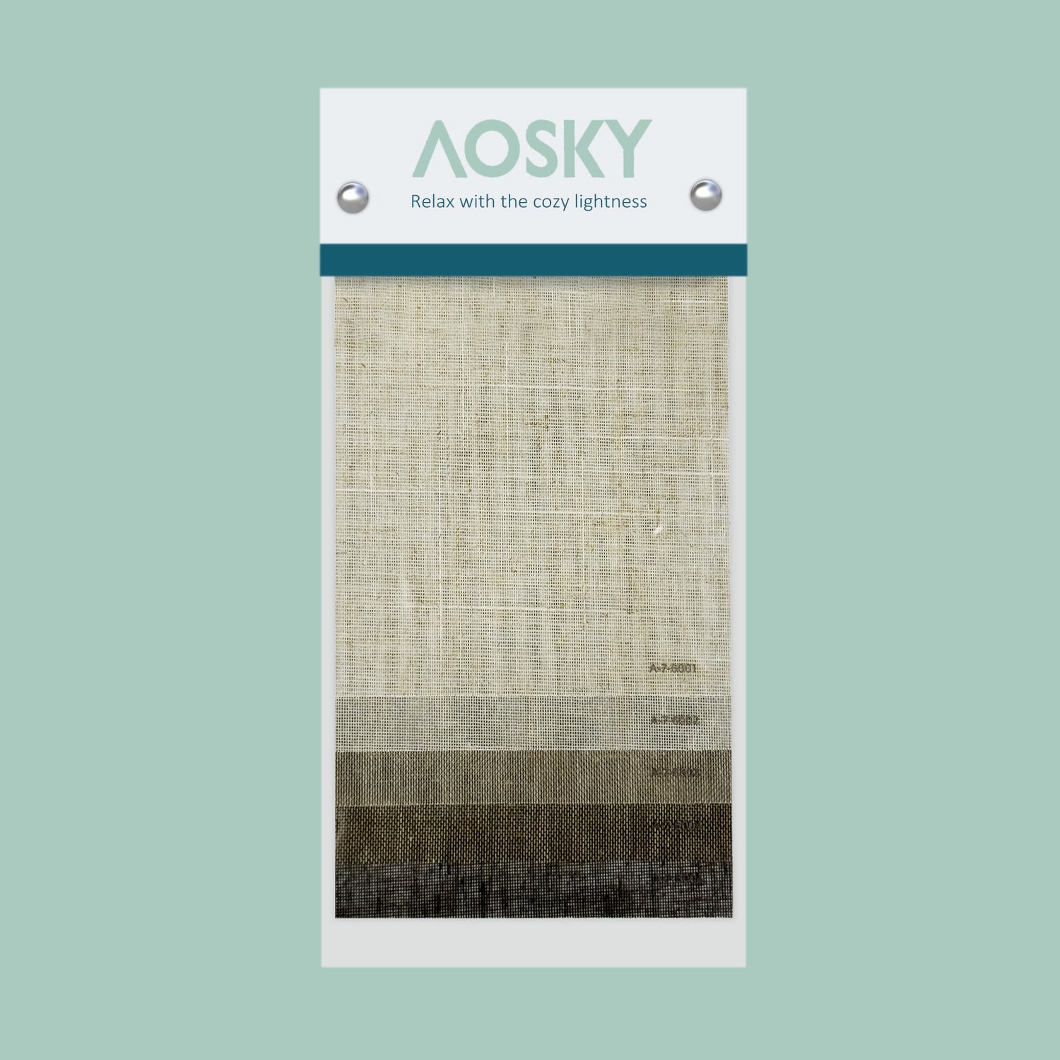 A-7 Sandy Light Filtering Roller Shade Sample Pack