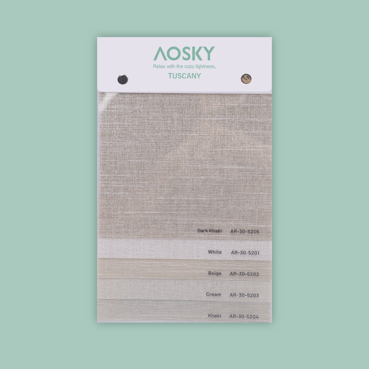 AR-30 Tuscany Roman Shade Sample Pack