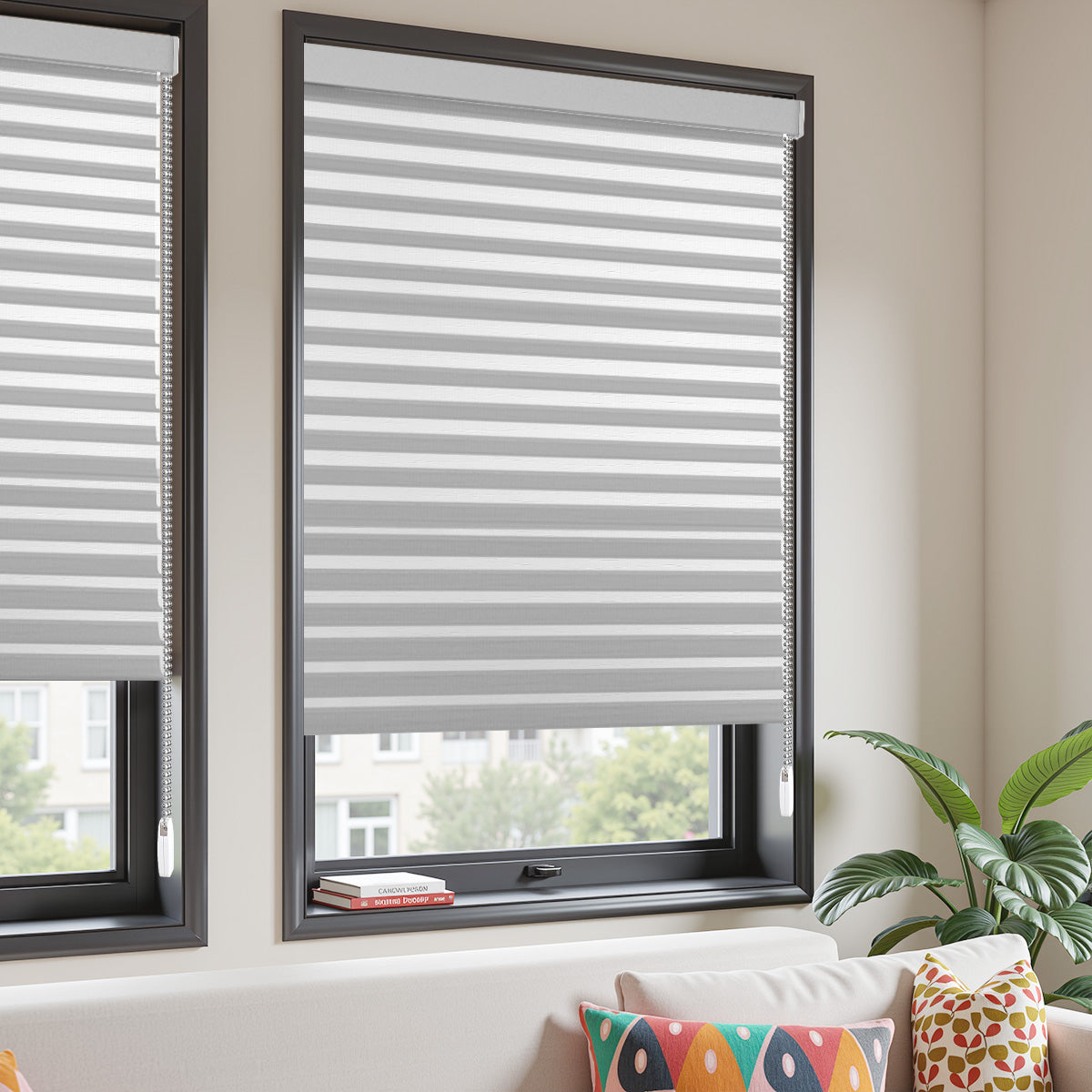 AOSKY Custom Sheerweave Shangri-La Shades | Soft Light Diffusion & Privacy Control