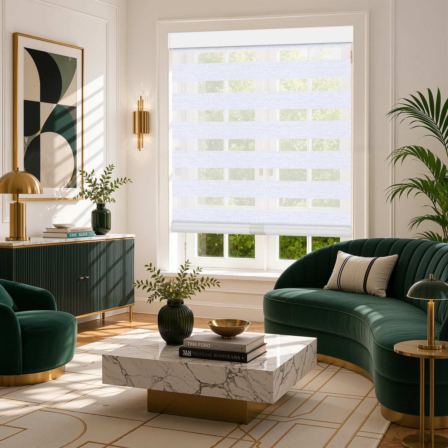 Fifth Avenue Striped Elegance Zebra Shades