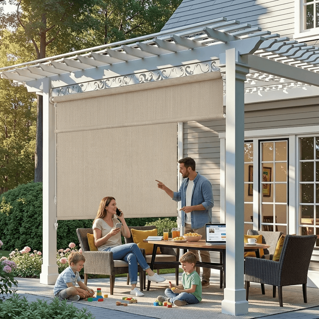 Weather-Resistant Outdoor Waterproof Roller Shade