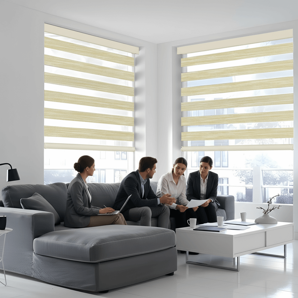 What are zebra shades for offices?